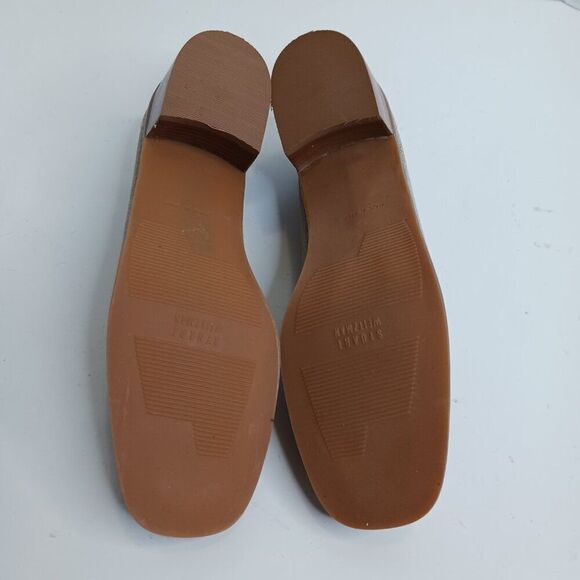 Stuart Weitzman Women's size 8AA Beaded Tassel Loafer Stacked Heel Shoes - Picture 7 of 9